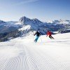 Vor allem fortgeschrittene Skifahrer finden hier ein riesiges Pistenangebot.