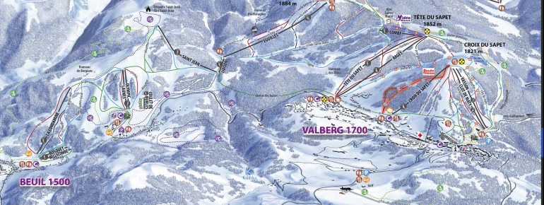 Pistenplan Valberg