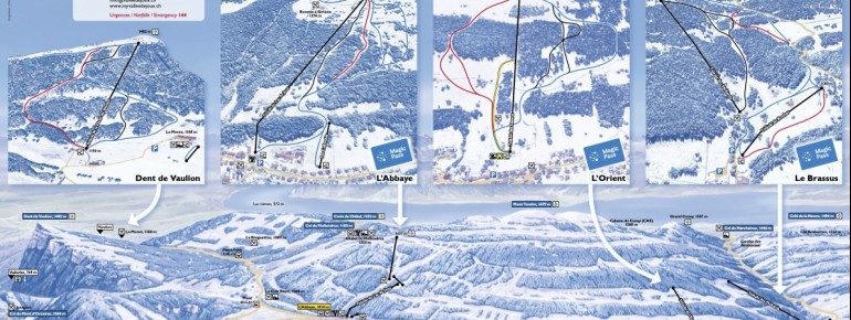 Pistenplan Vallee de Joux