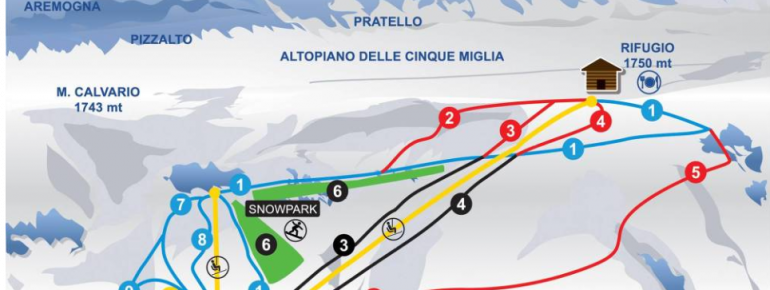 Pistenplan Vallefura Pescocostanzo