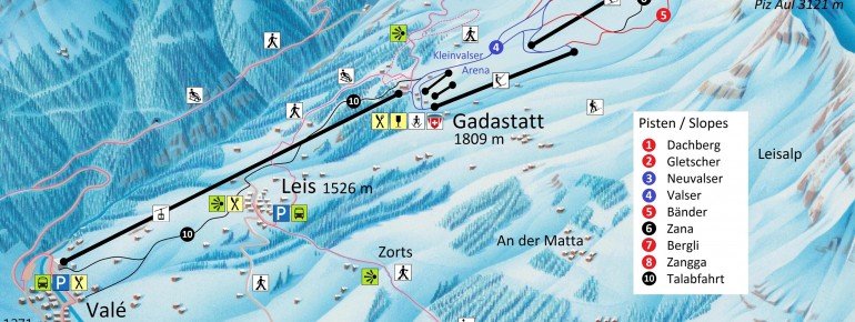 Pistenplan Vals