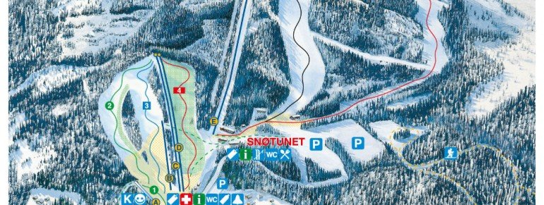 Pistenplan Varingskollen