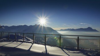 360° Panorama an der Venet Gipfelhütte