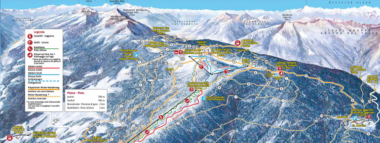Pistenplan Vigiljoch