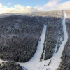 Luftbild des Skigebiets Voithenberg