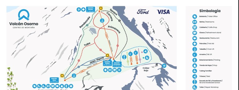 Pistenplan Volcán Osorno