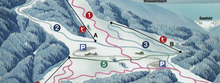 Pistenplan Wachtberglifte Weyregg am Attersee
