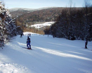 Blick auf die Piste von Waldmünchen