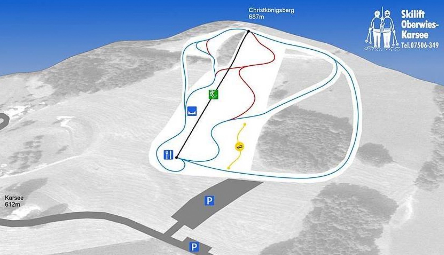 Pistenplan Skilift Karsee