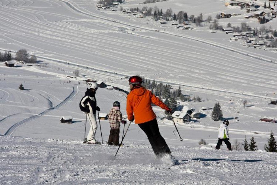 Der Großteil der Pisten in Weissensee ist blau markiert und eignet sich so ideal für Anfänger und Wiedereinsteiger.