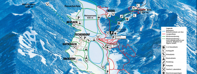 Pistenplan Weissensee