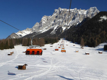 Herrliche Panoramalage am Fuß der Zugspitze