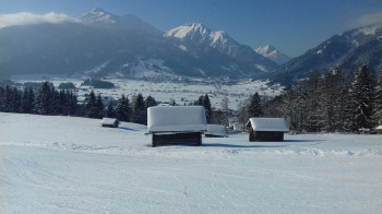 Panoramablick in den Talkessel von Ehrwald-Lermoos-Bieberwier