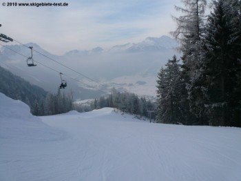 Abfahrt Bärengrube an der Bergstation des 3er-Sesselliftes!