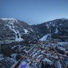 Blackcomb Mountain und Whistler Mountain, die zusammen das Skigebiet Whistler Blackcomb bilden.