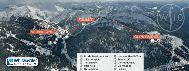 Pistenplan Whitewater Ski Resort