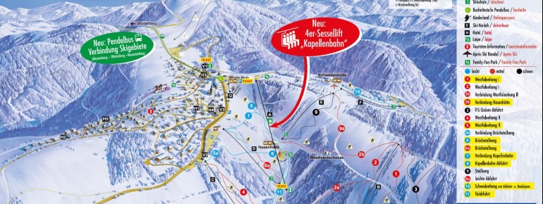 Pistenplan Skikarussell Altastenberg