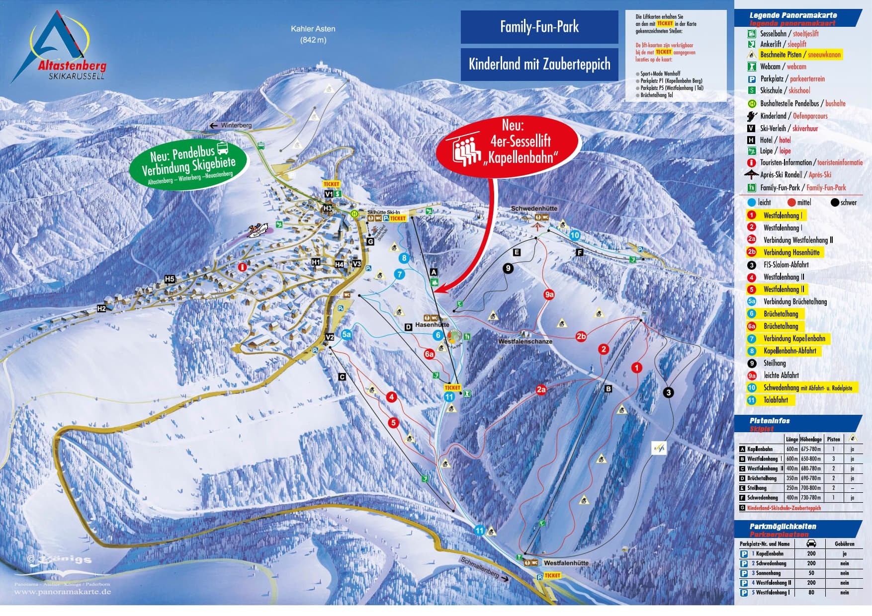 Pistenplan Altastenberg