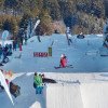 Alle professionell geshapten Obstacles im Shreadland Snowpark Postwiese sind beschildert und abends beleuchtet.