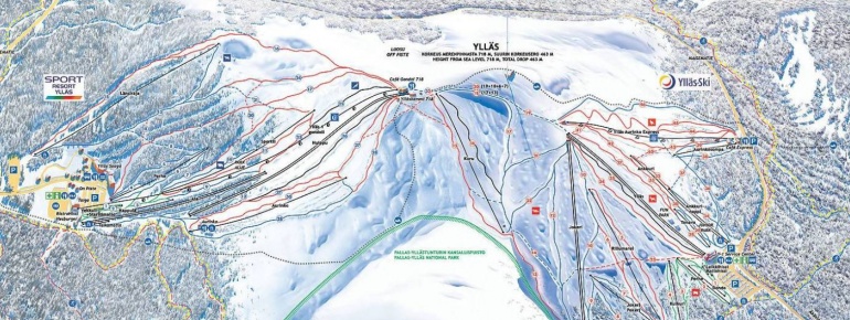Pistenplan Ylläs