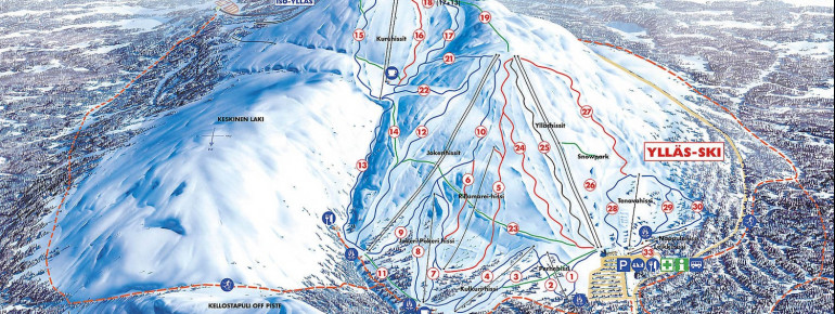 Pistenplan Ylläs