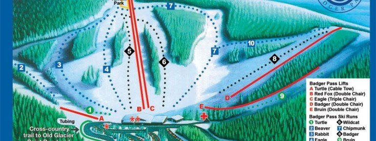 Pistenplan Yosemite Ski & Snowboard Area