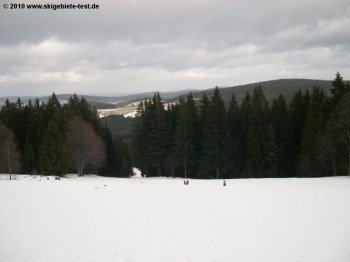 So flach kann ein Skihang sein!