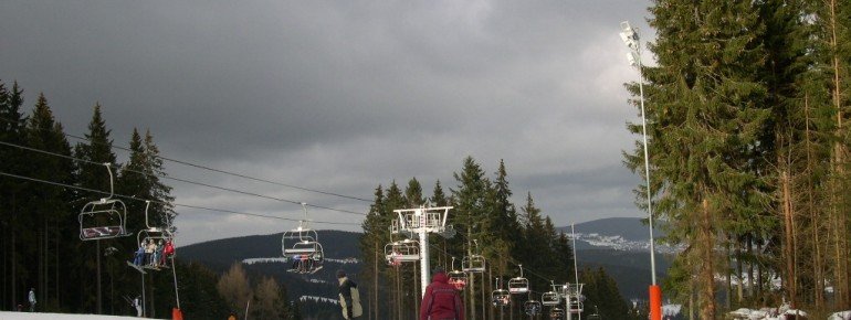 Beginn der roten Piste Nr. 2