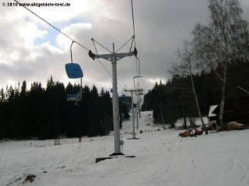 Die alte Einersesselbahn im Teilgebiet Churanov
