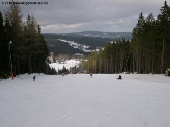 Die 800m lange Piste Nr. 1 eignet sich gut um das Boarden zu erlernen.