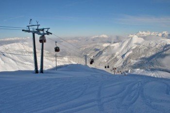 Höchster, mit einer Seilbahn erreichbarer Punkt in der Salzburger Sportwelt - die Schwarzwandbahn in Zauchensee auf 2100 m Seehöhe!