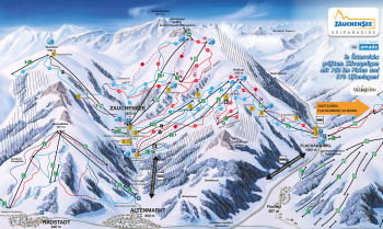 Pistenplan Zauchensee Flachauwinkel