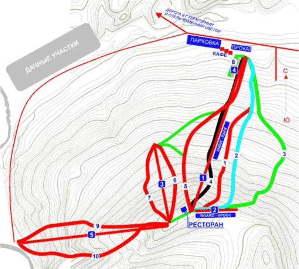 Pistenplan Zavjalikha