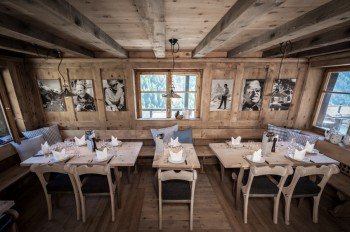 Das Chez Vrony in Findeln von innen