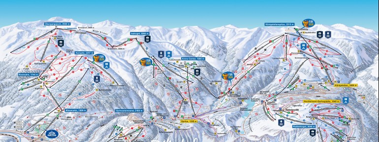 Pistenplan Zillertal Arena