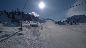 Blick auf die rote Piste Nr. 19 am Hanser-X-Press