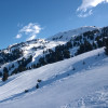 Blick auf die Pisten Nr. 13 und 14 oberhalb der Rosenalm