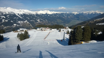 Sonnig und windgeschützt gelegen: Das Übungsgelände an der Rosenalm