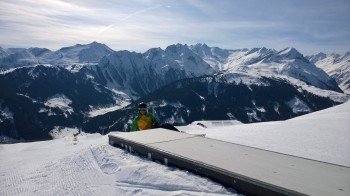 Eine der Boxes im Snowpark Gerlos