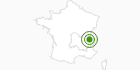 Cross-Country Skiing Area Annecy Le Semnoz High Savoy: Position on map