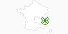 Cross-Country Skiing Area Champagny en Vanoise in Savoy: Position on map