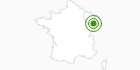 Cross-Country Skiing Area Gerardmer in the Vosges: Position on map
