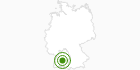 Cross-Country Skiing Area Genkingen in the Swabian Jura: Position on map