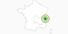 Cross-Country Skiing Area Chamonix Mont Blanc High Savoy: Position on map