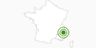 Cross-Country Skiing Area Ceillac - Vallée du Cristillan in Hautes-Alpes: Position on map