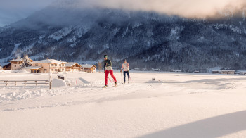 Langlaufen in Achenkirch - auf der Ortsloipe Achenkirch - klassisch & skating