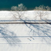 langlaufen auf der Loipe Buchau, direkt am Achensee Ufer
