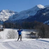 Loipe in Aeschiried mit Blick Richtung Niesen