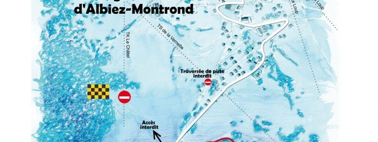 Loipenplan Albiez Montrond