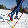 Klassischer Langlauf durch den Winterwald